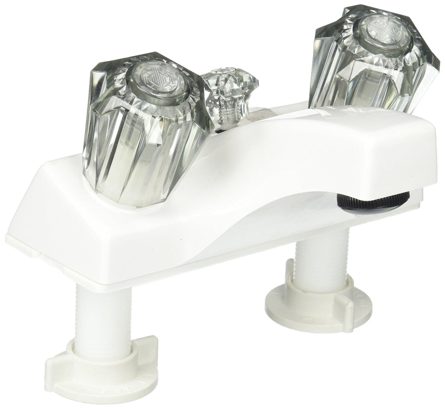 Utopia White LaSalle Bristol 20373W21 Center Smoke Handle Lavatory Faucet with Diverter
