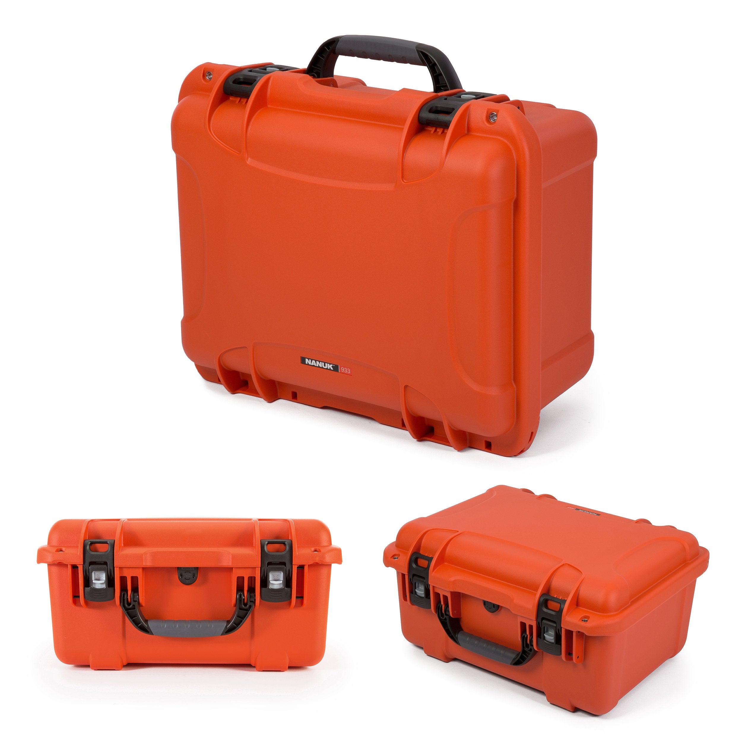 Waterproof Nanuk Hard Case 933 with Padded Dividers - Orange
