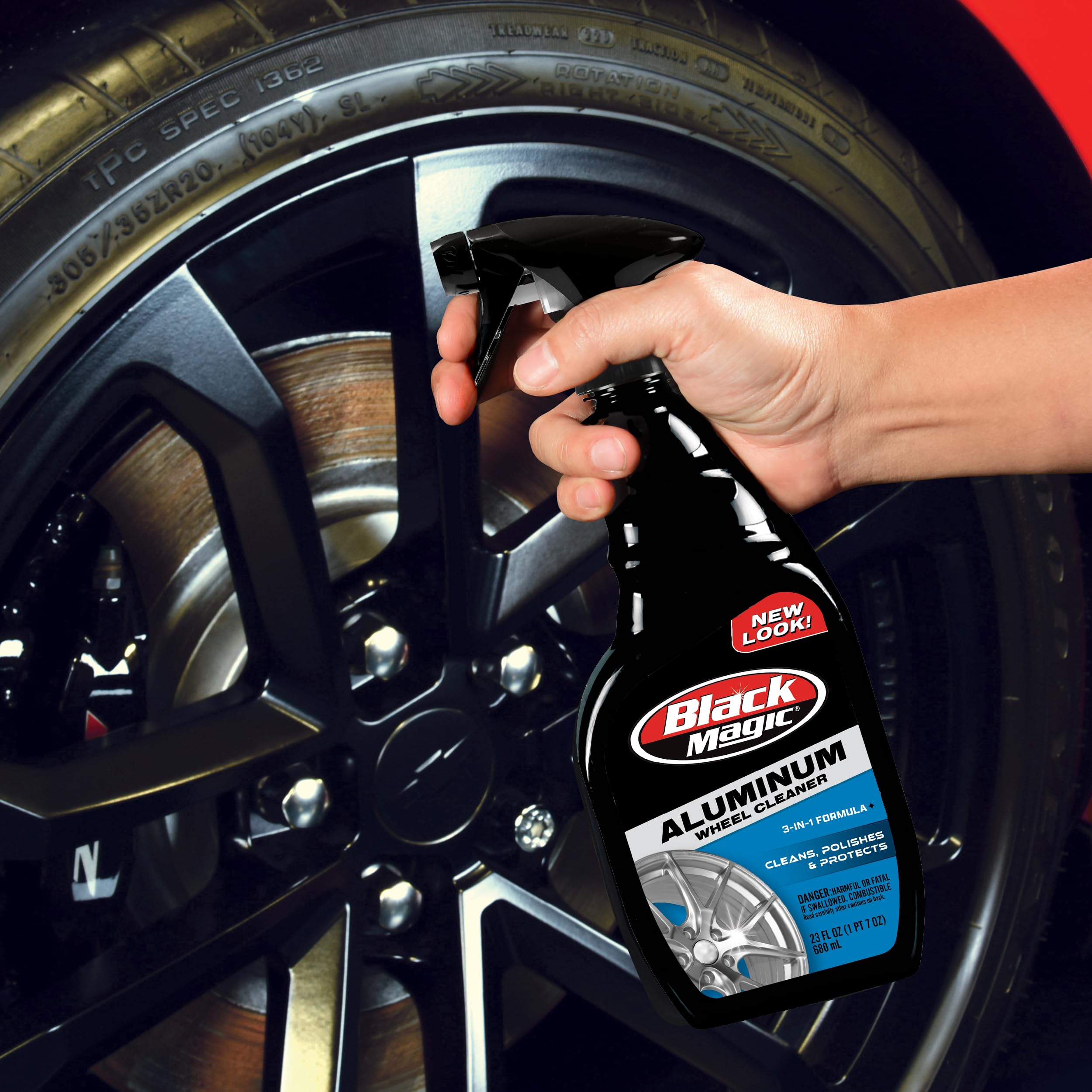 120004 Black Magic Aluminum Wheel Cleaner, 23 oz.