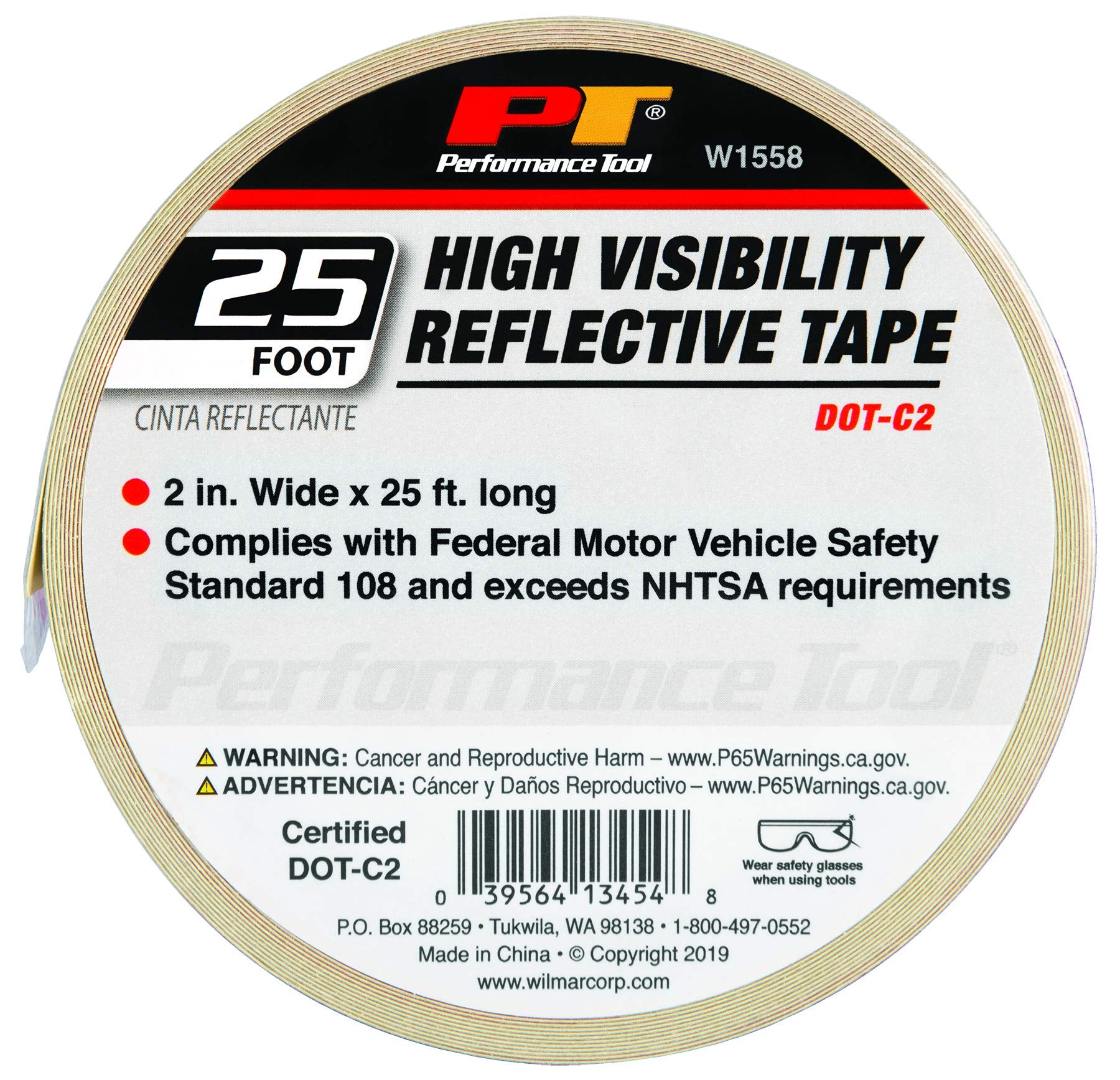 W1558 Performance Tool Reflective Tape for High Visibility Safety in Low-Light Conditions