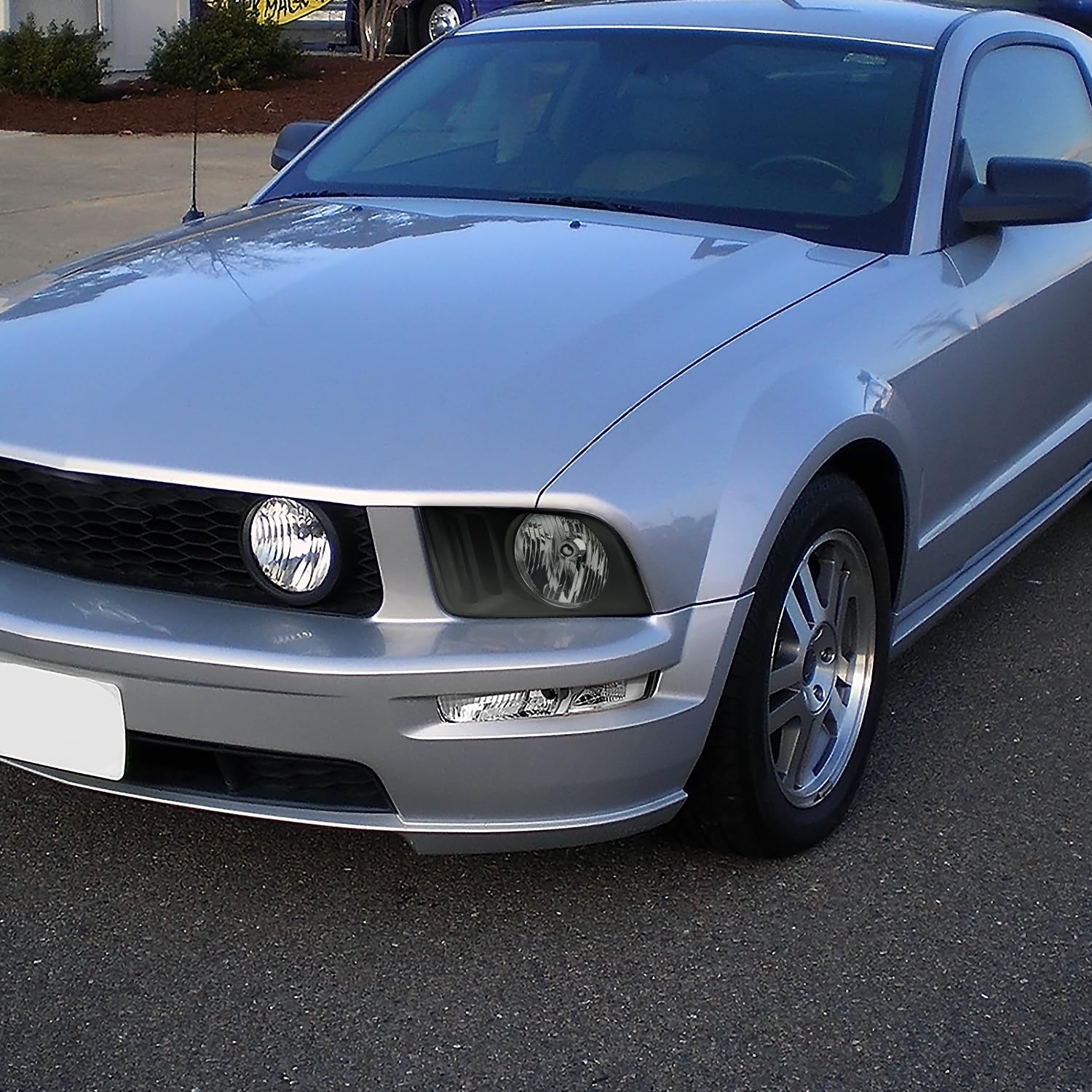 Smoke SPEC-D TUNING Headlights Compatible with 2005-2009 Ford Mustang GT, Left + Right Pair Headlamps Assembly