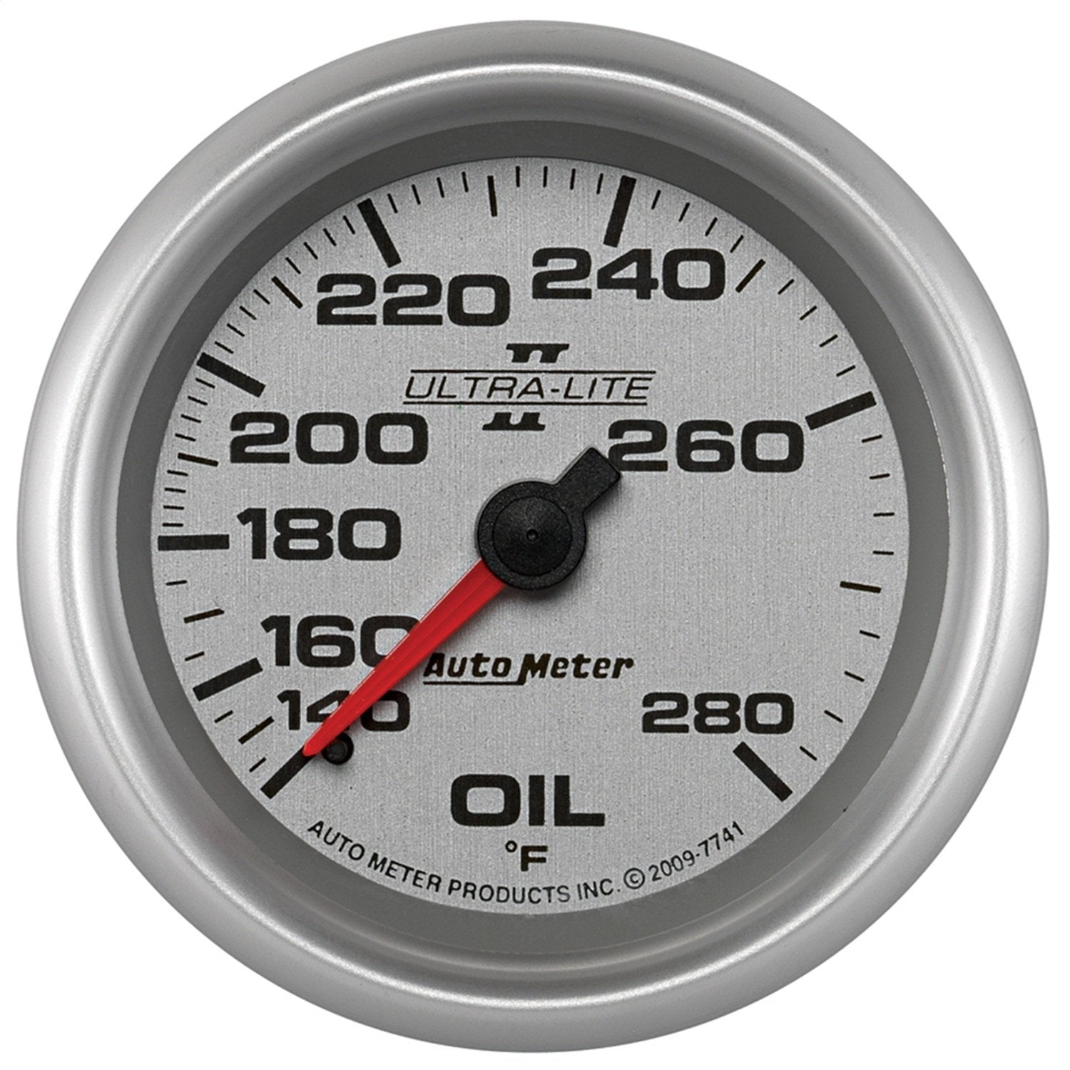 Auto Meter 7741 2-5/8" Ultra-Lite Pro II 140-280 F Mechanical 6' Oil Temperature Gauge