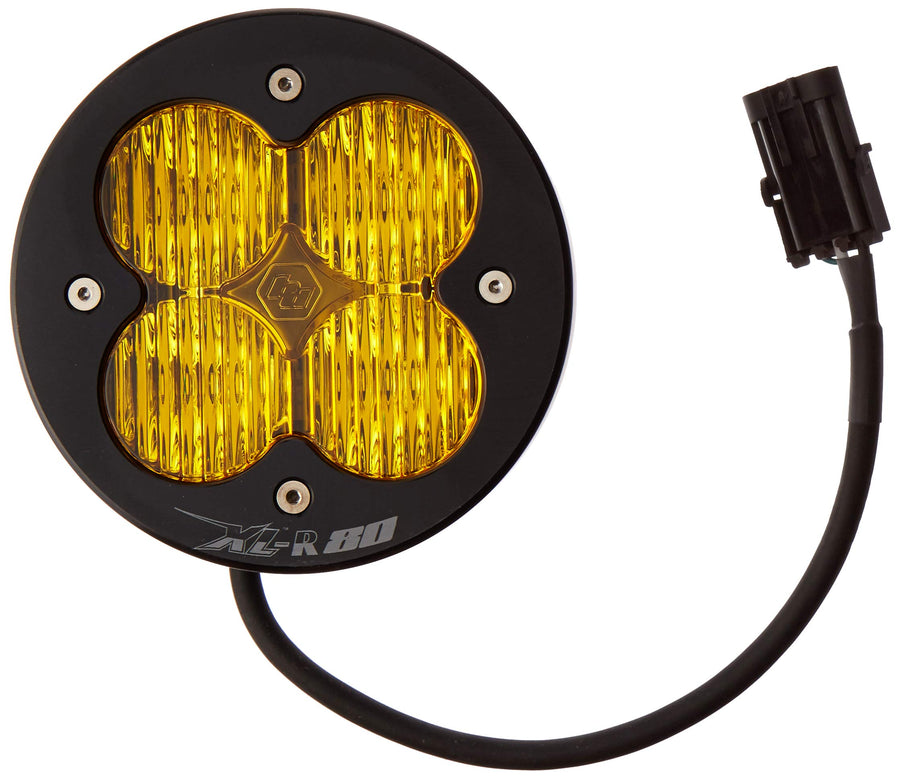 Baja Designs XL-R LED Light Pod 80 for Jeeps, Off Road 4x4, Trucks, UTV (Baja Amber - Wide Cornering)
