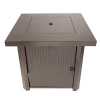 Wilmington Table Gas Fire Pit, Pleasant Hearth OFG321S Hammered Bronze