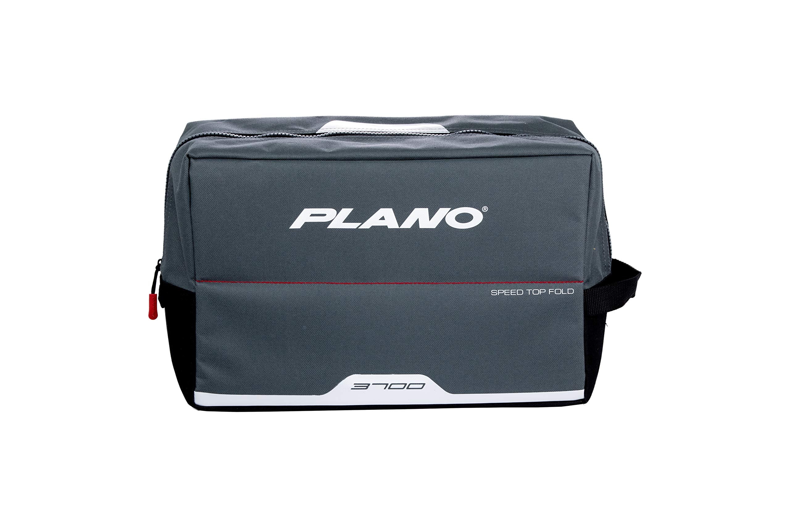 Plano 3700 Weekend Series Fold-Down Speedbag, Gray Fabric, Includes 2 3700 Stowaway Utility Boxes, Fishing Tackle Soft Storage Bag, MOLLE Attachment Panel