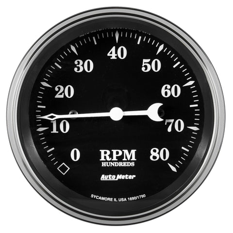 AUTO METER Old Tyme Black Electric Programmable Speedometer 3-3/8 in. 1790