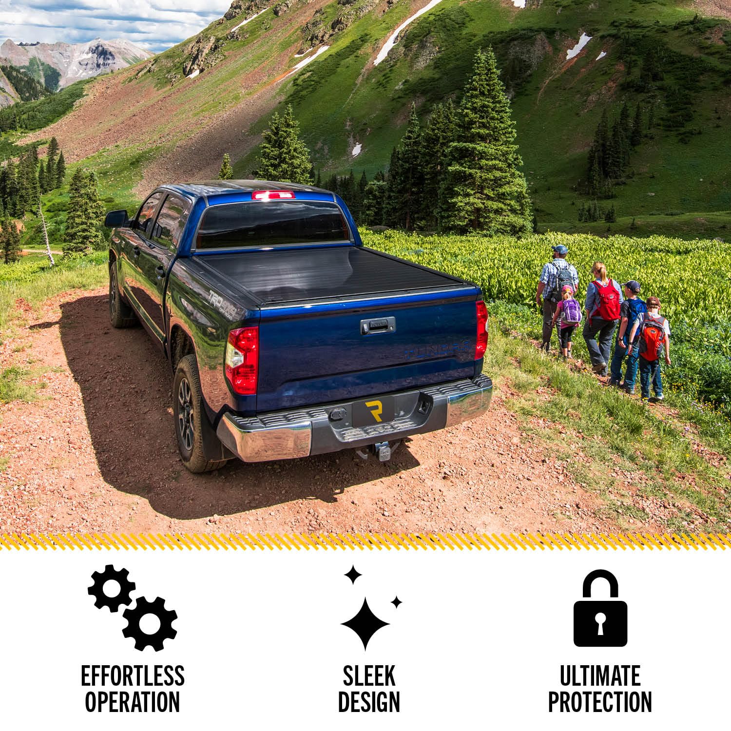 Retrax RetraxPRO MX Retractable Truck Bed Tonneau Cover | 80865 | Fits 2022 - 2025 Toyota Tundra Regular & Double Cab w/ Deck Rail System 8' 0" Bed (96")