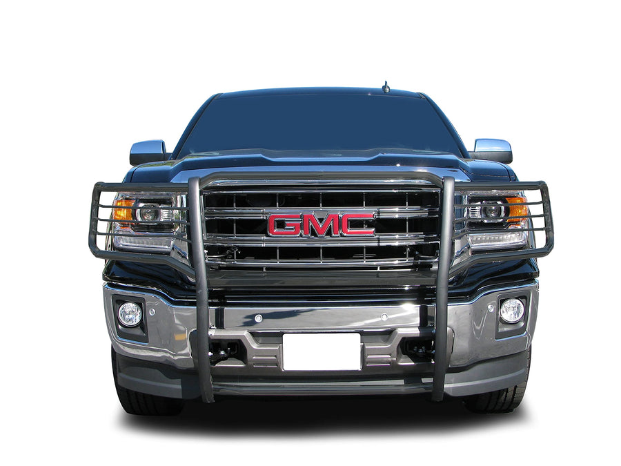 Bumper Guard Black Horse Grille brush Modular Black Compatible with 2019-2022 GMC Sierra 1500 Limited|2014-2018 GMC Sierra 1500-17GS12MA
