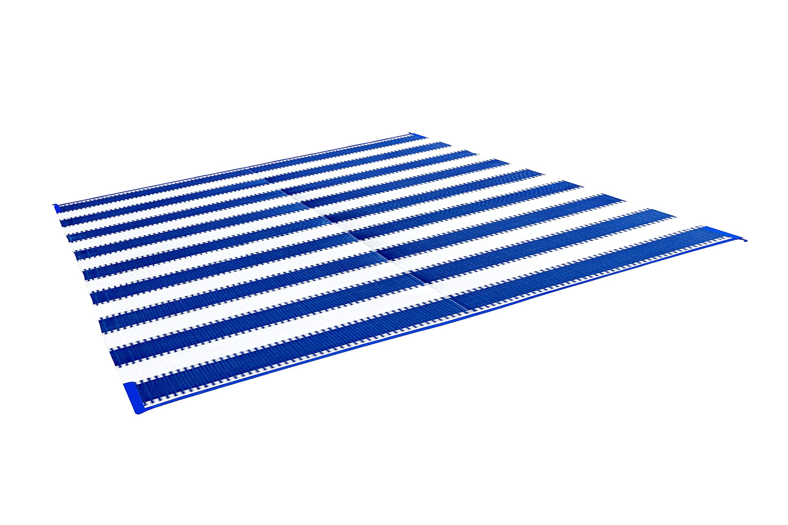 Awning Camco Leisure Mat-Blue Stripe 6' X 9'