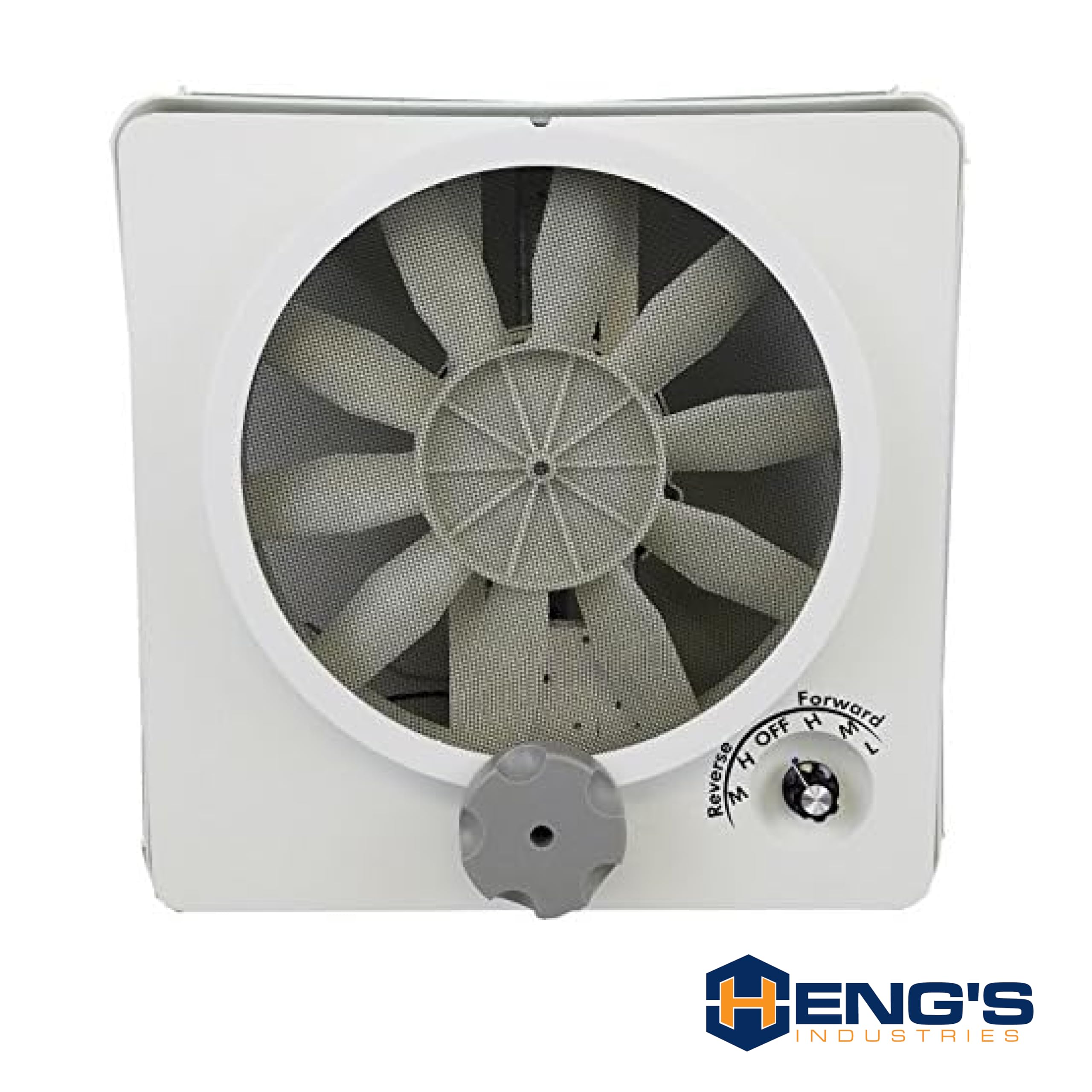 90046-CR HENG'S INDUSTRIES Vortex II Replacement Fan Kit (501.1099) | High-Power RV Vent Fan Upgrade | Easy Installation for RVs, Campers, & Trailers | White