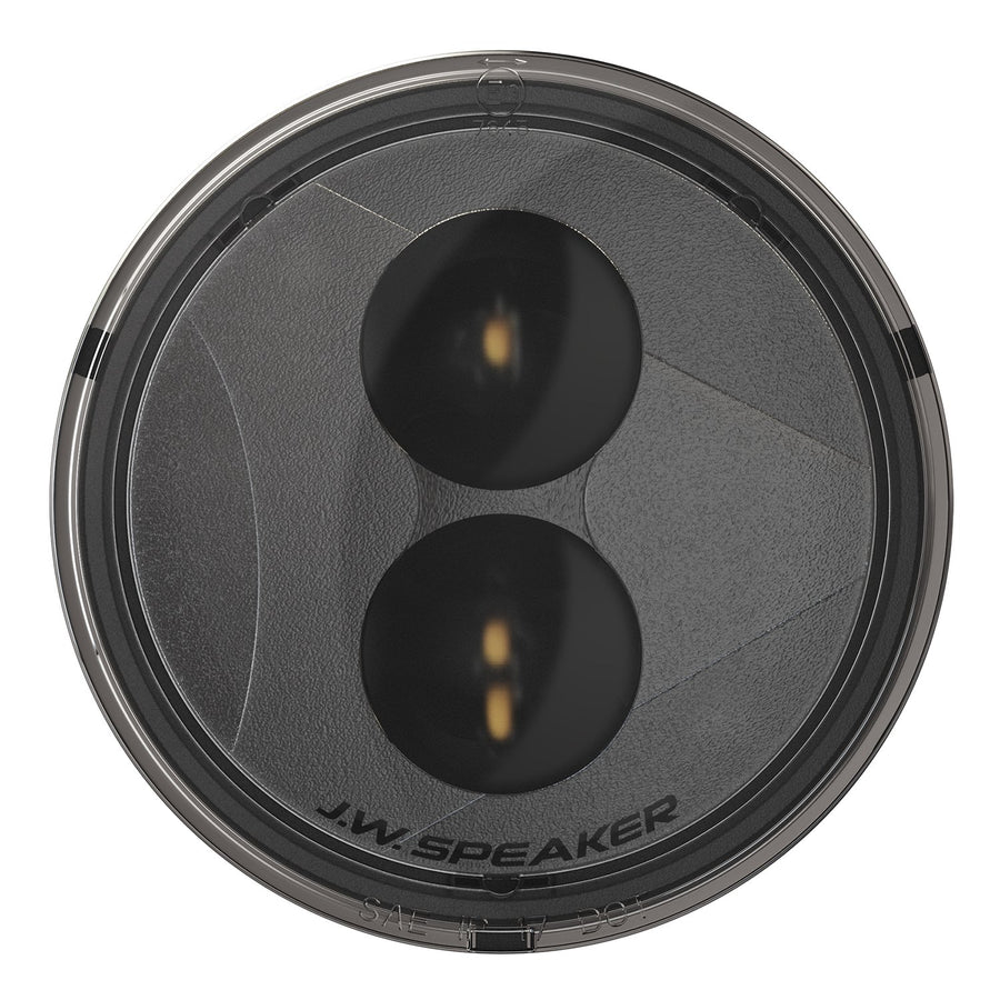 Model 239 J2 12V DOT/ECE LED Round Turn Signals J.W. Speaker 0346503 with Smoked Lens - 2 Light Kit