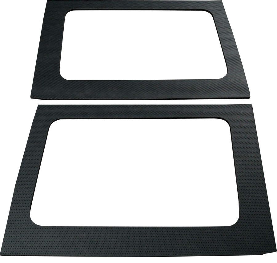 Design Engineering Boom Mat 050163 Leather Look Black Sound Deadening Side Window Trim Kit Compatible with 4-Door Jeep Wrangler (2011-2016)