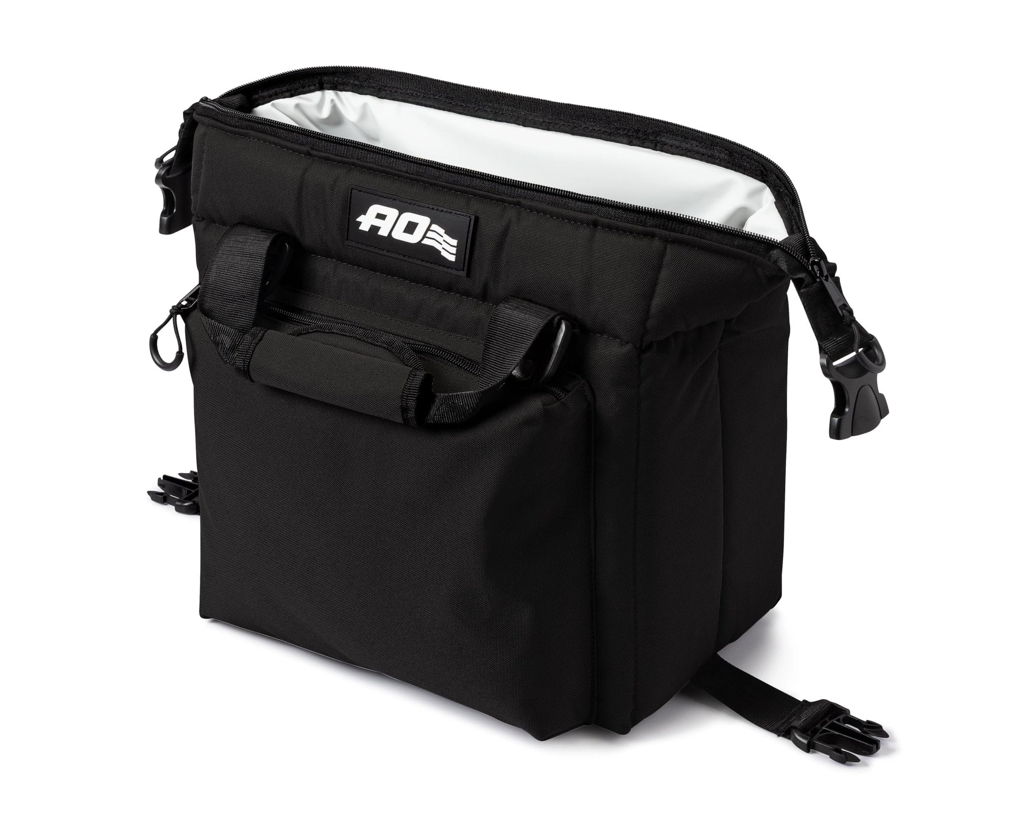 Caravan AO Coolers Canvas Soft Cooler with High-Density Insulation, Oversized Storage Pockets, Black, 12-Can