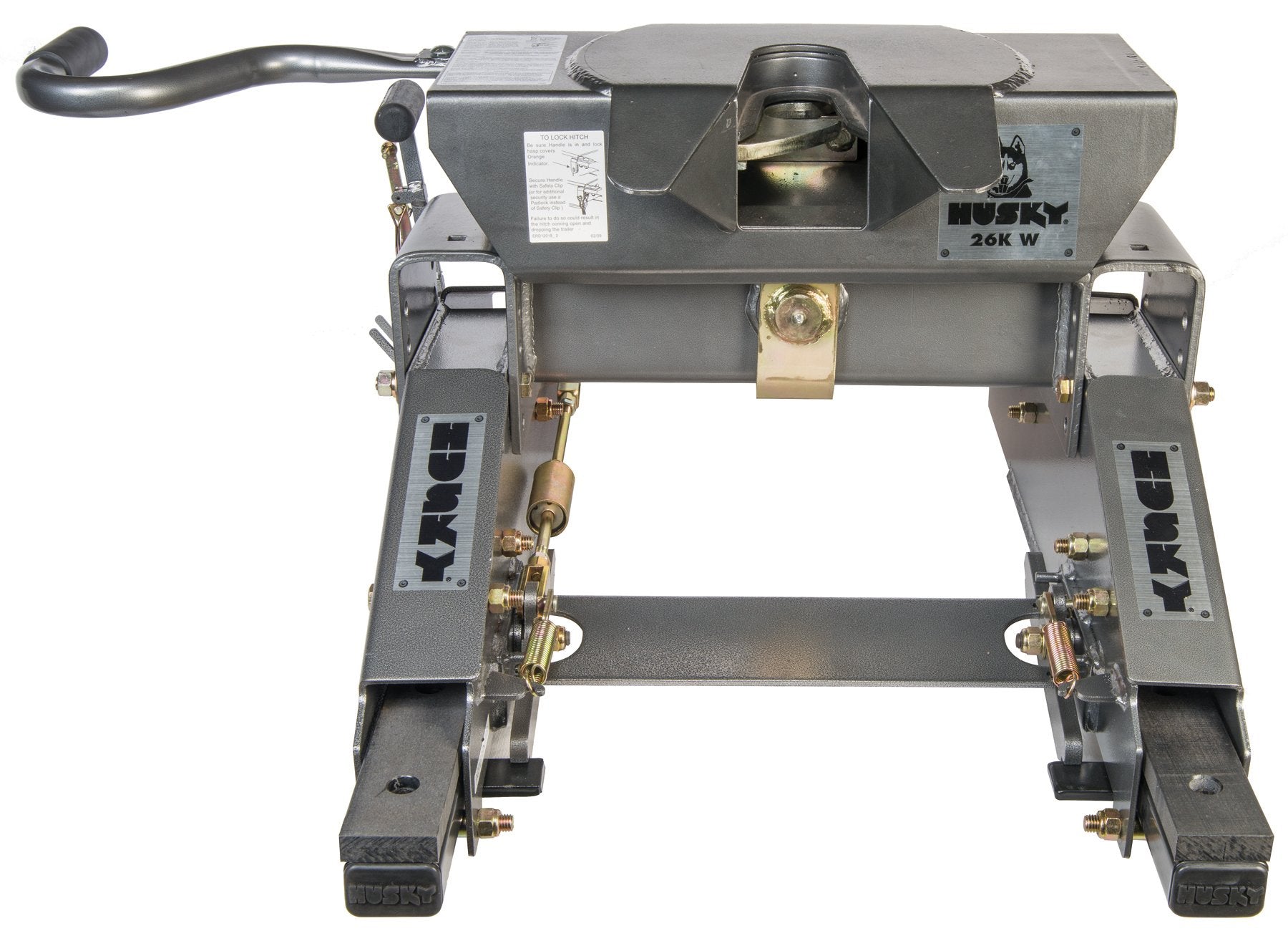Husky 31690 Wrap Around Jaw 5th Wheel Hitch with Glider, 26K-W 26,000 lb Capacity