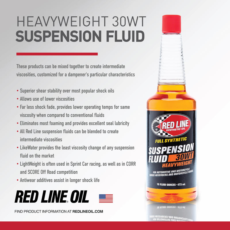 30WT Red Line Heavyweight Synthetic Suspension Fluid (Orange) - 16 Ounce