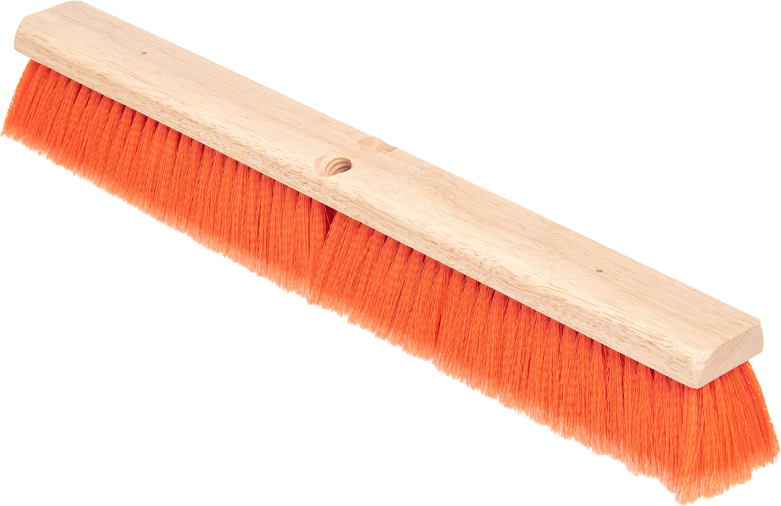 Flo-Pac SPARTA 4501424 Flagged Fine Floor Sweep, Polypropylene Bristles, 24" Block Size, 3" Bristle Trim, Orange