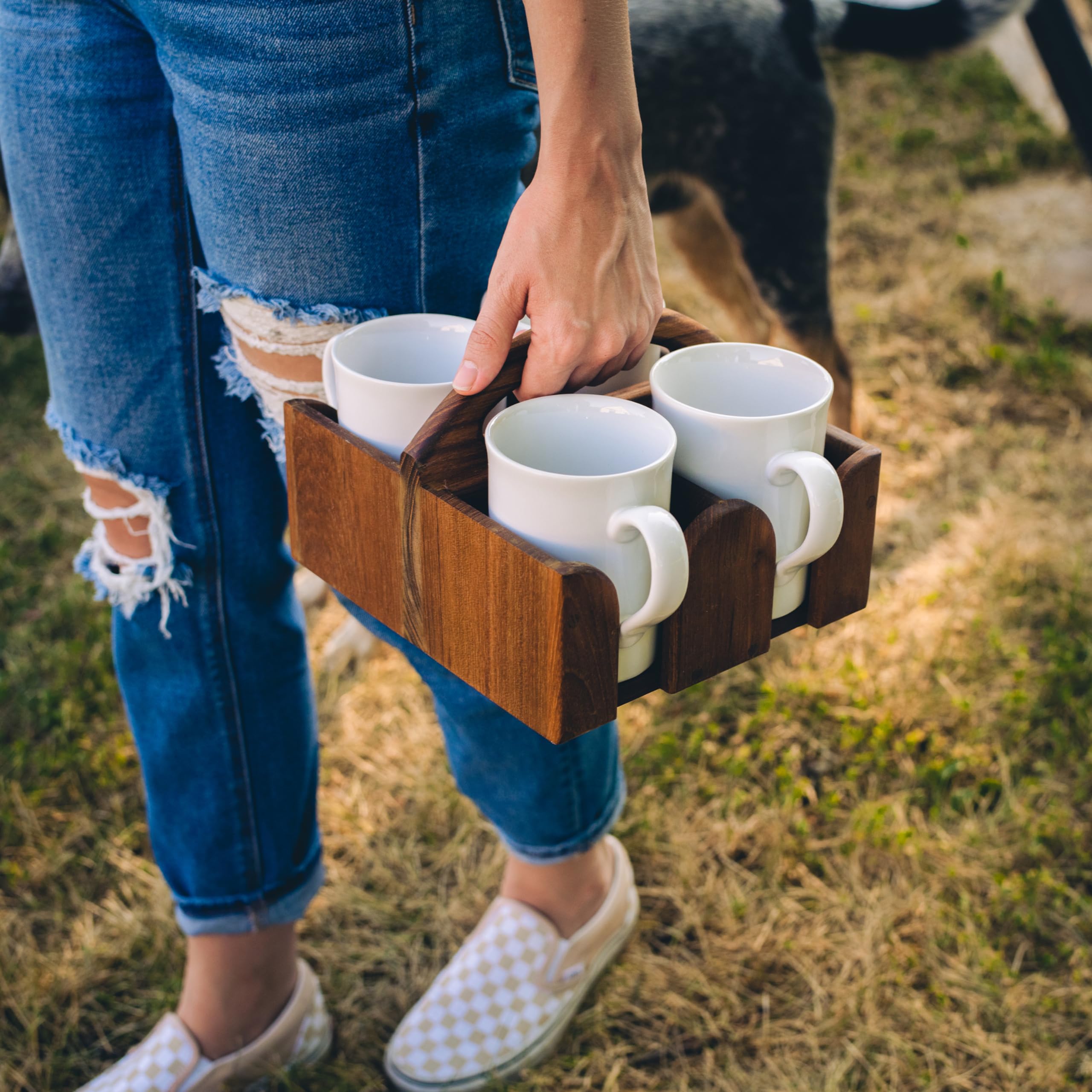 Teak 3 Mug Holder Whitecap 63410