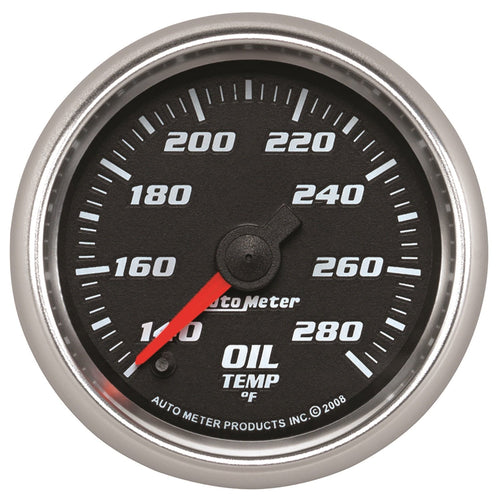 Gauge AUTO METER 19640 Oil Temp (Pro-Cycle 2 1/16", 140-280ºf, Digital Stepper Motor, Black)