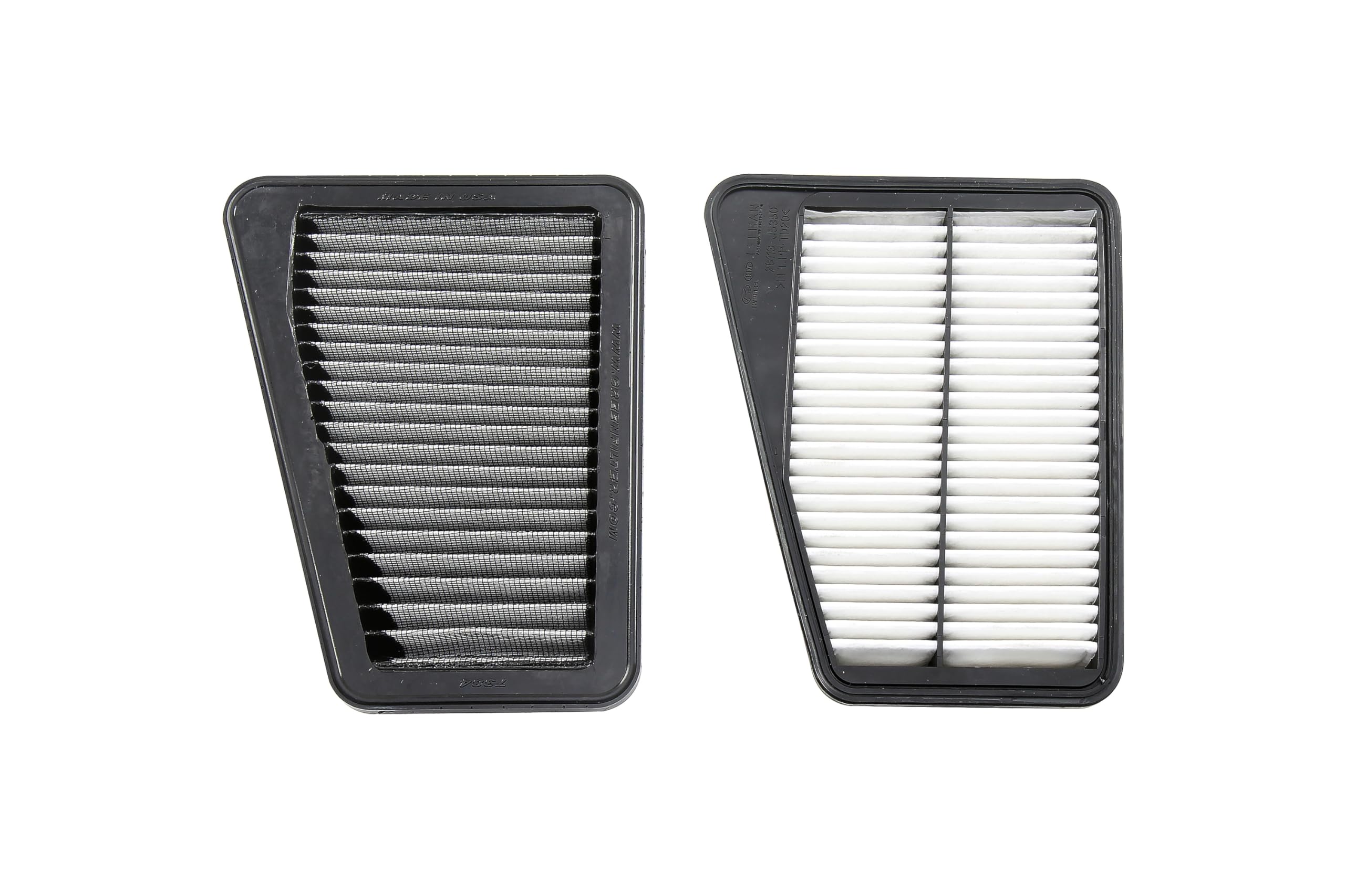 HPS Drop-in Engine Air Filter: High Performance, Premium, Washable, Replacement Car Filter Right, Compatible for Genesis 2019-2024 G70 3.3L V6 Turbo Kia 2018-2024 Stinger 3.3L V6 Turbo, HPS-457384