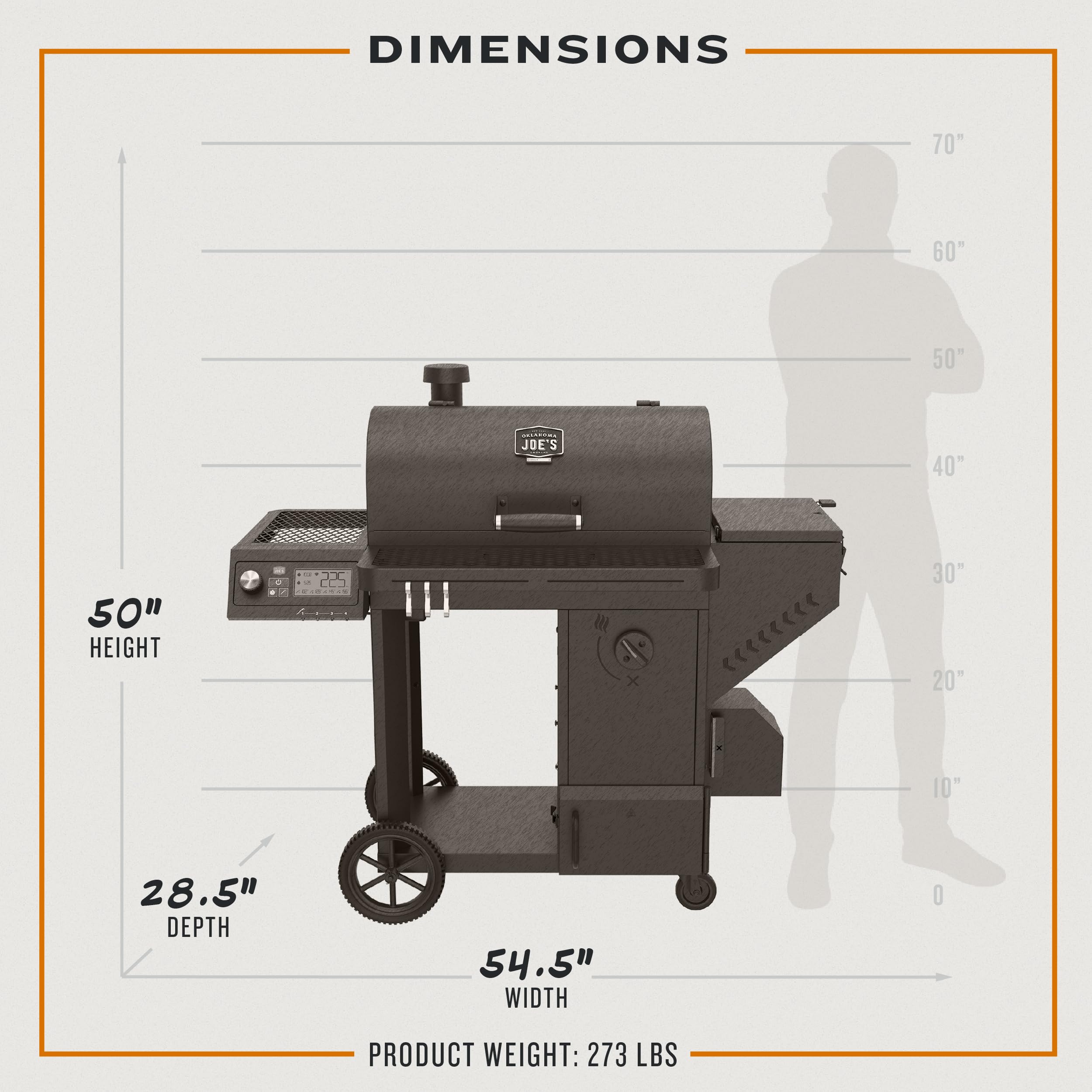Tahoma™ Oklahoma Joe's® 900 Auto-Feed Charcoal Smoker & Grill w/Wi-Fi - 25203114