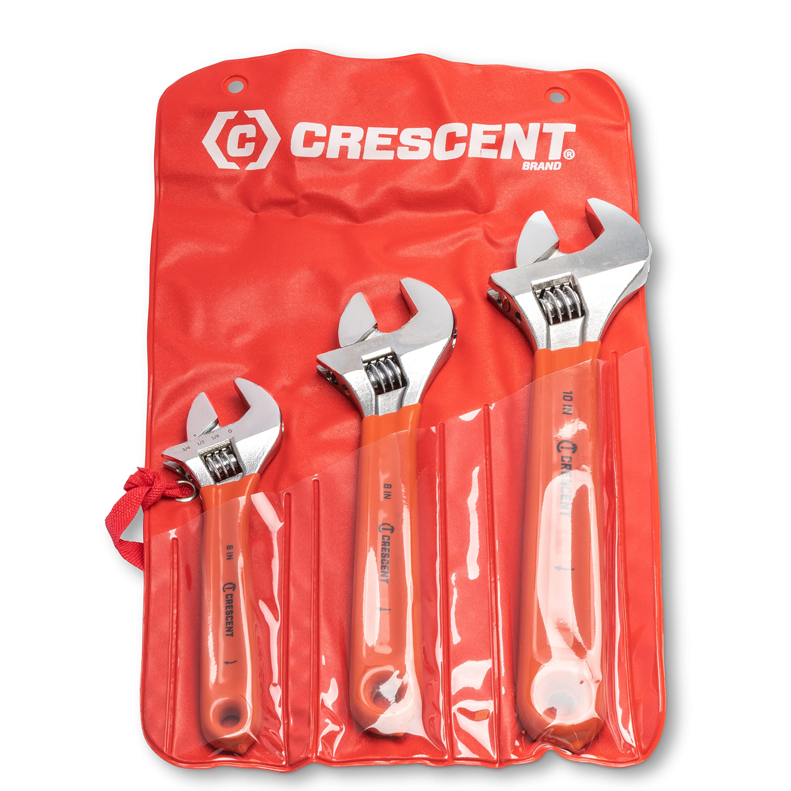 Crescent 3 Piece Wrench Set Adjustable Cushion Grip 6", 8" & 10" - AC26810CV
