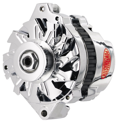 GM CS130 Powermaster 378011 Alternator 140Ampwith 1v Pulley Chrome, 1 Pack