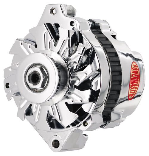 GM CS130 Powermaster 378011 Alternator 140Ampwith 1v Pulley Chrome, 1 Pack