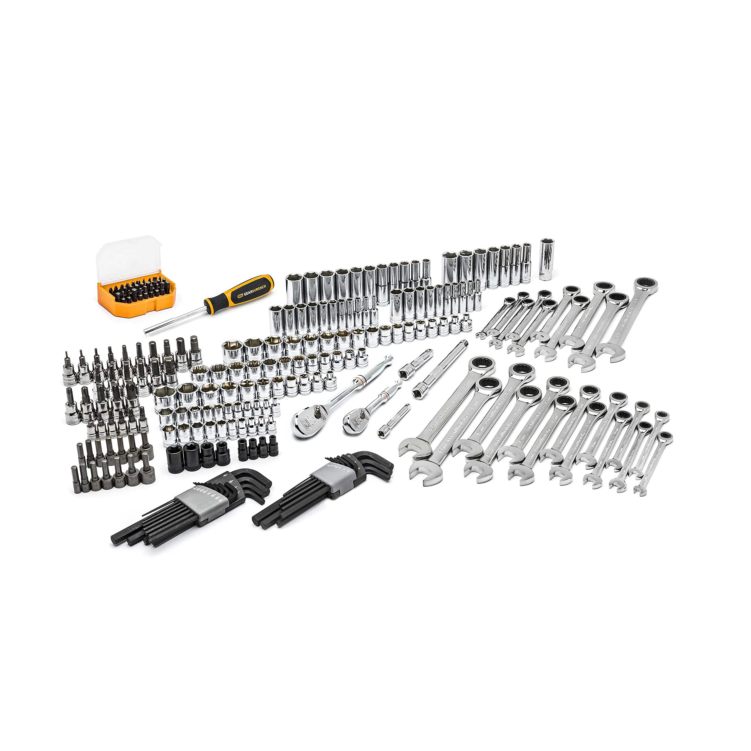 3 Drawer Storage Box GEARWRENCH Mechanics Tool Set, 232 Piece