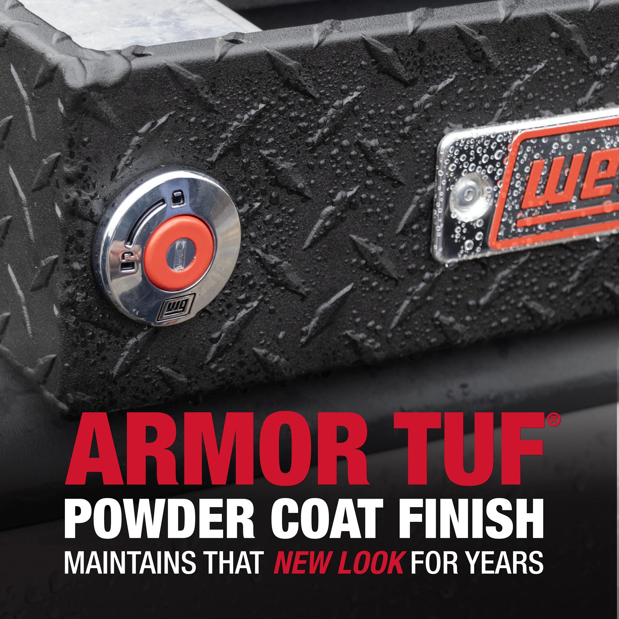 Aluminum All-Purpose Truck Tool Chest WEATHER GUARD 634-0-04, Fits Full Size Trucks, 10.0 cu ft Storage Capacity (Clear)
