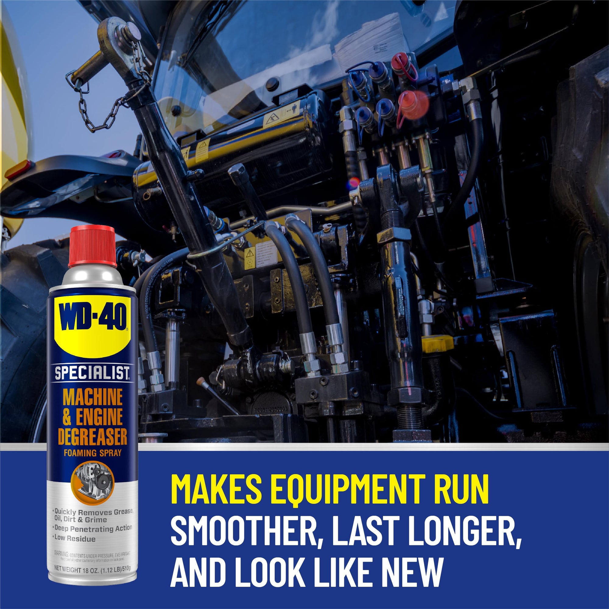 WD-40 Machine & Engine Specialist Degreaser Foaming Spray, 18 OZ