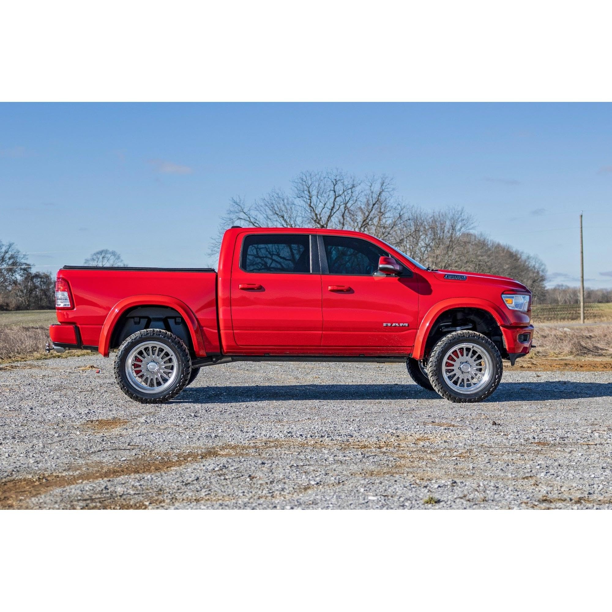 Rough Country Rear Wheel Well Liners for 1500 Ram (2019-2026) - Heavy-Duty Rear Fender Liners for Mud & Debris Protection, Made in USA