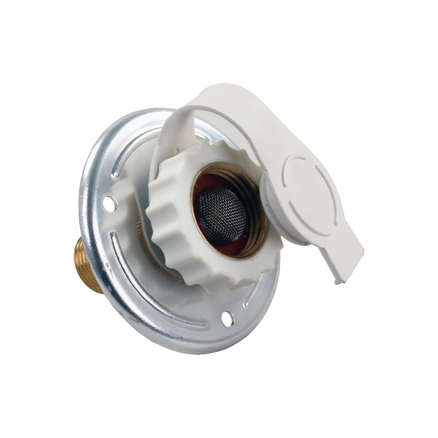 Aluminum JR Products City Water Flange - 1/2" MPT x 3/4"