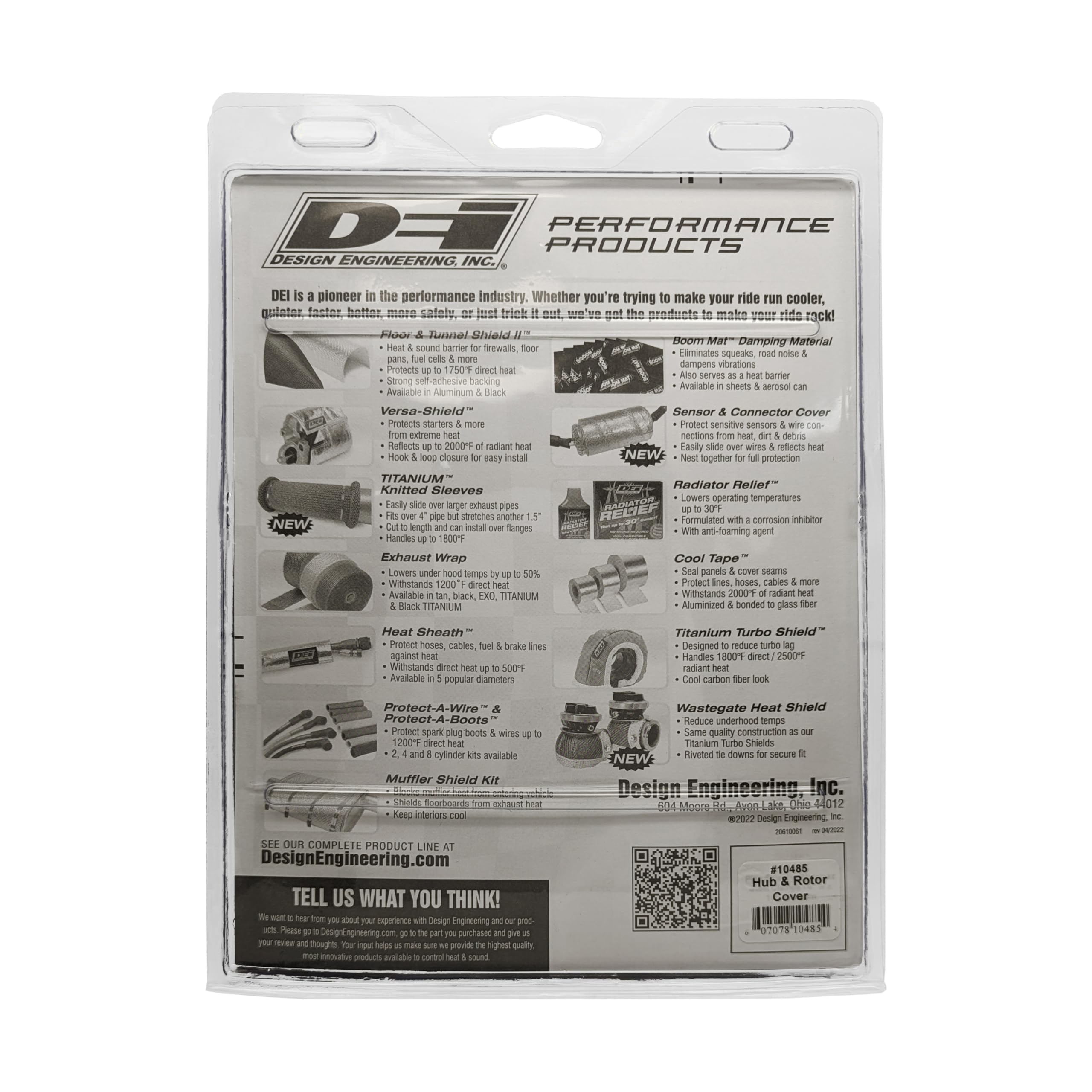Design Engineering Hub and Rotor Cover 010485 - Protection from Hot Brake Drums and Rotors