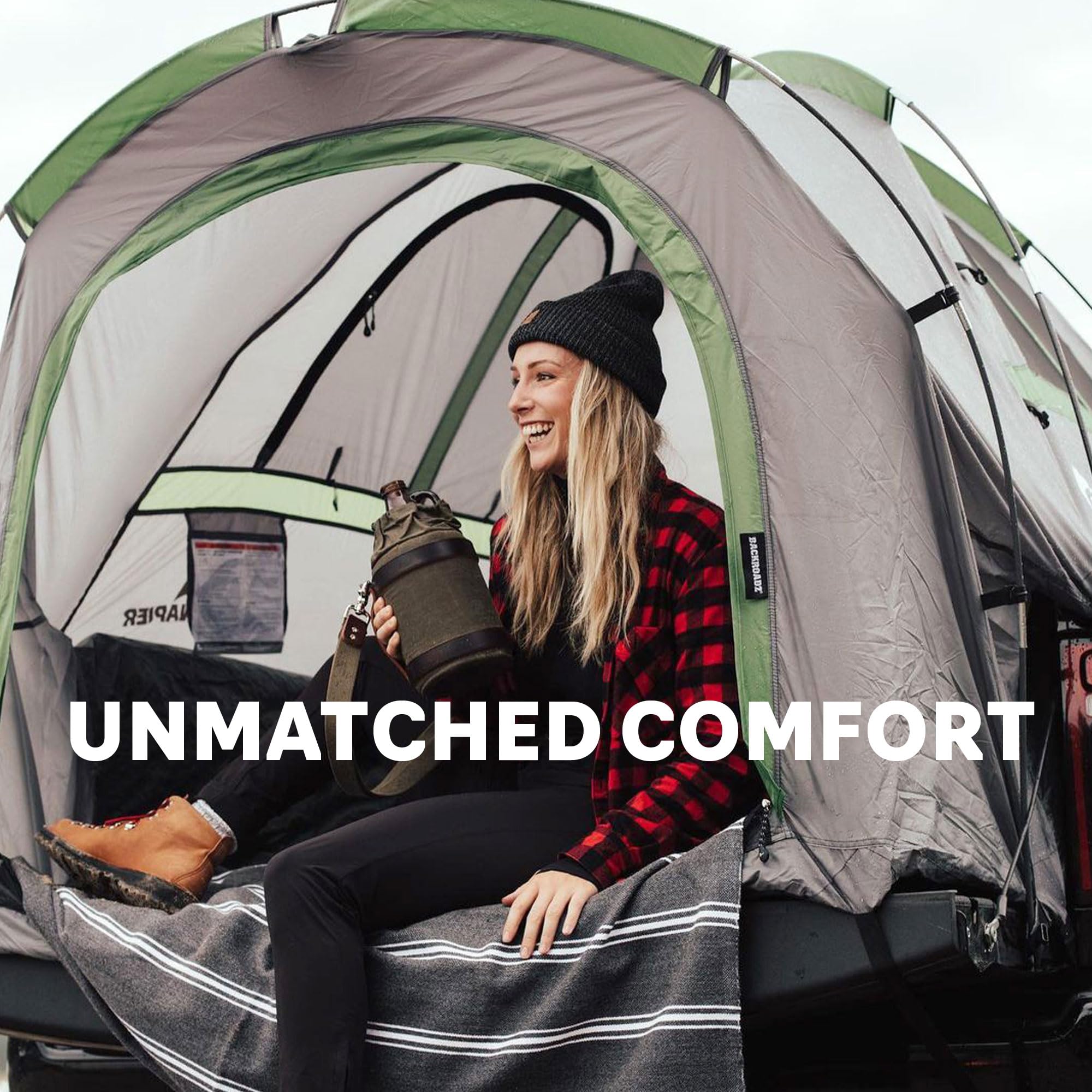 Backroadz Napier Truck Tent | Pickup Truck Bed Camping Tent | Rainfly for Water Protection | Sturdy and Spacious 2-Person Tent | Easy 10-Minute Setup