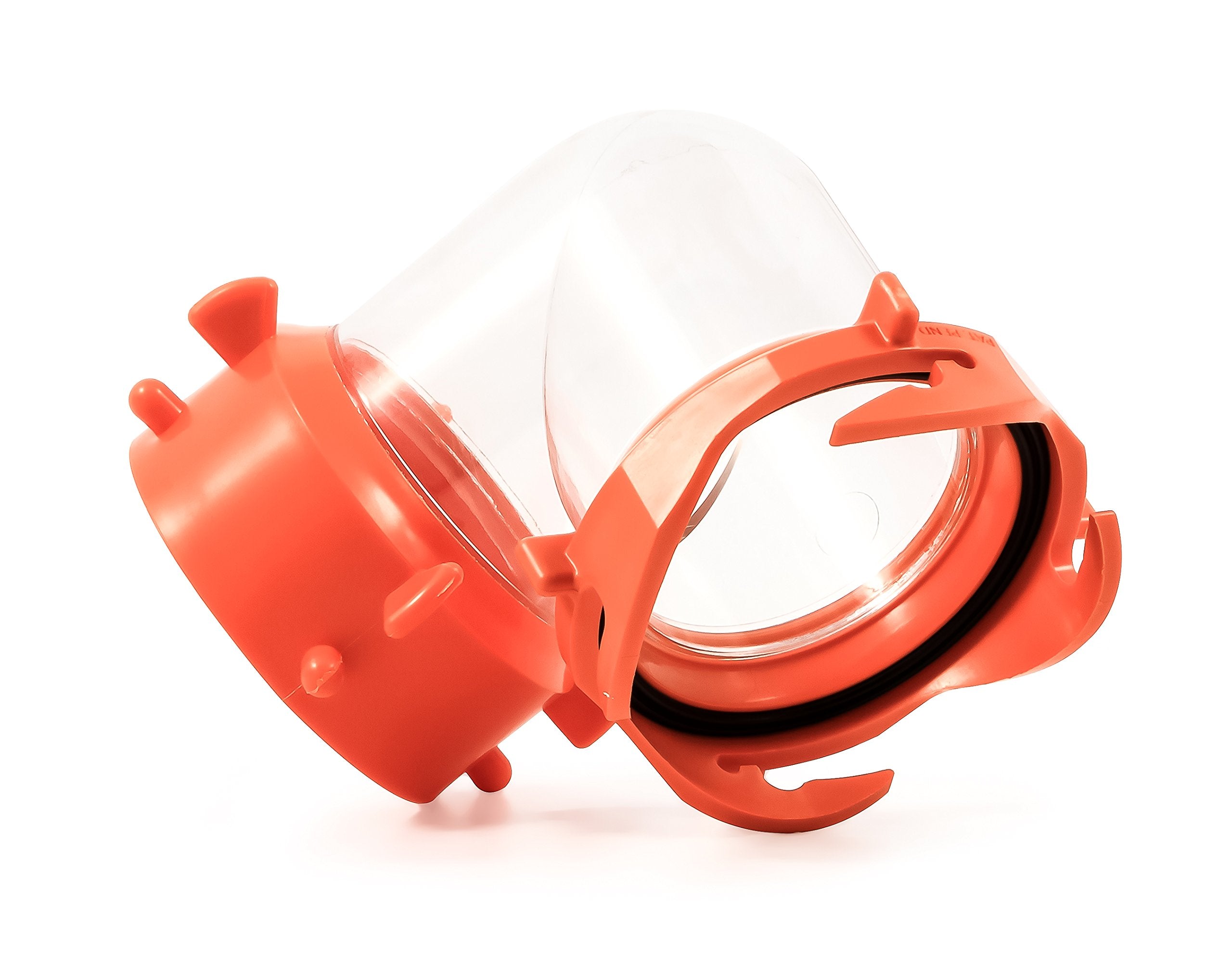 RhinoFLEX Camco 39857 Clear 90 Degree Sewer Hose Swivel Fitting