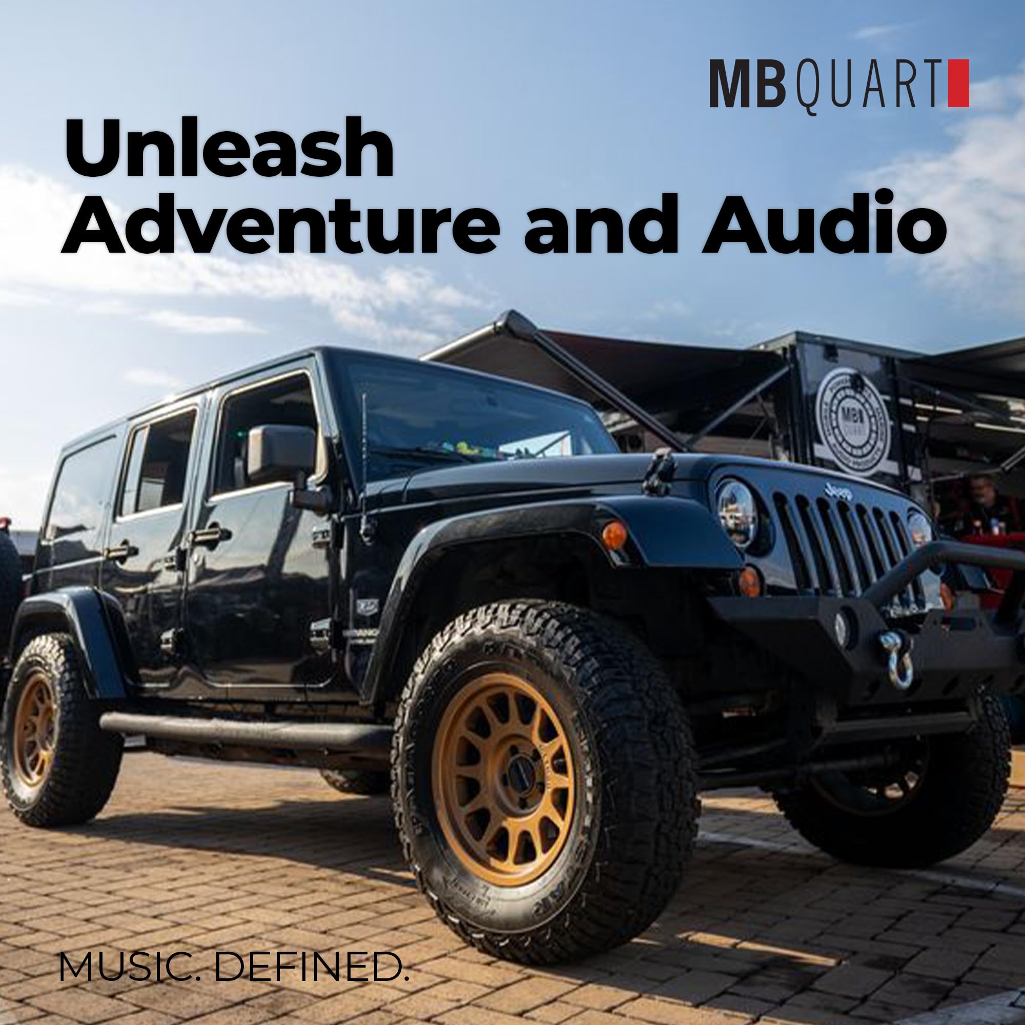 6x9 Inch MB Quart Rear Speaker Soundbar Mounting Unit for Jeep Wrangler(JL) 2018-2023 and Gladiator(JT) 2020-2023