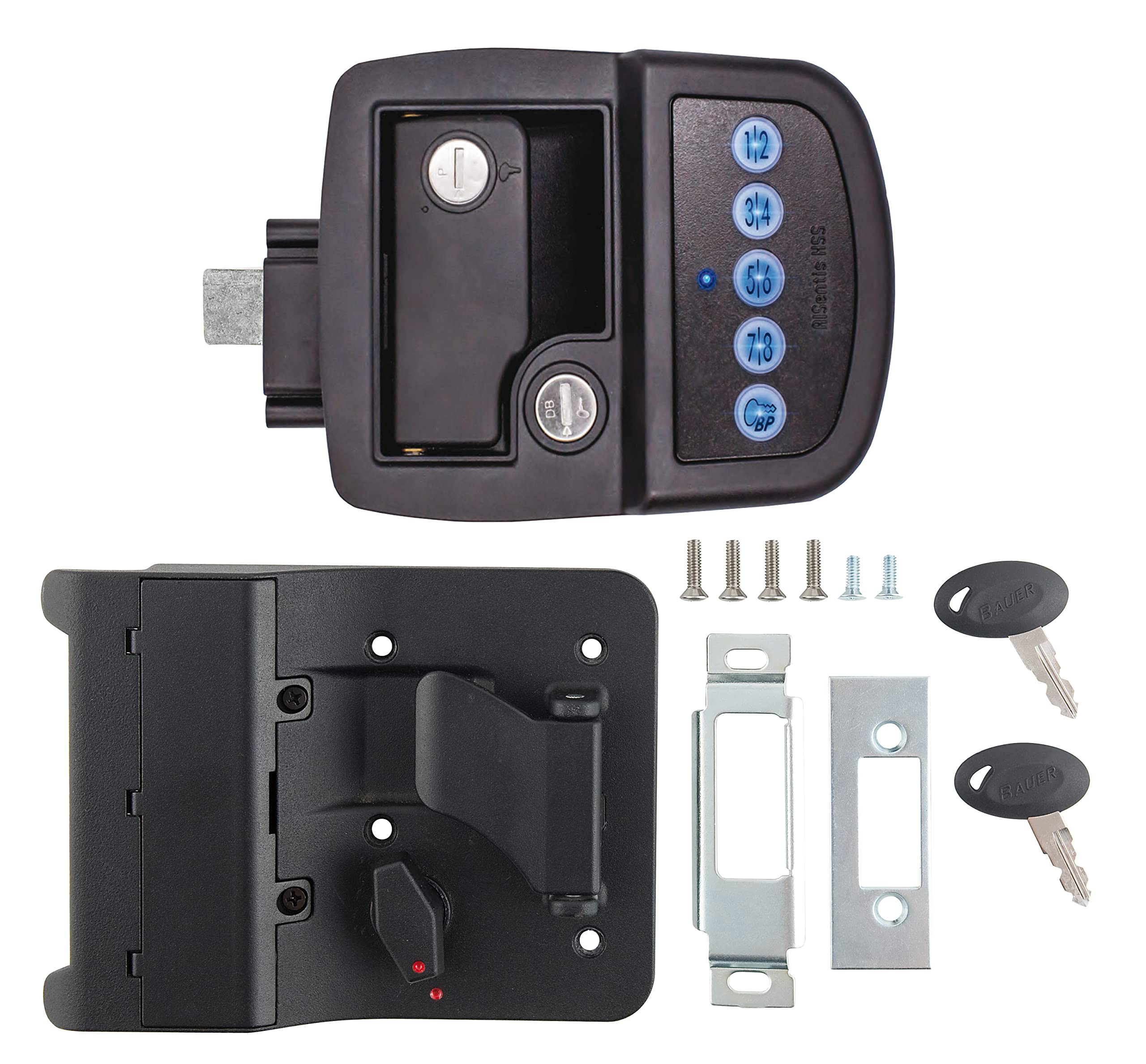 Bauer 013-5091 Keyed-A-Like Bluetooth Electric Towable Lock - RH,Black Products