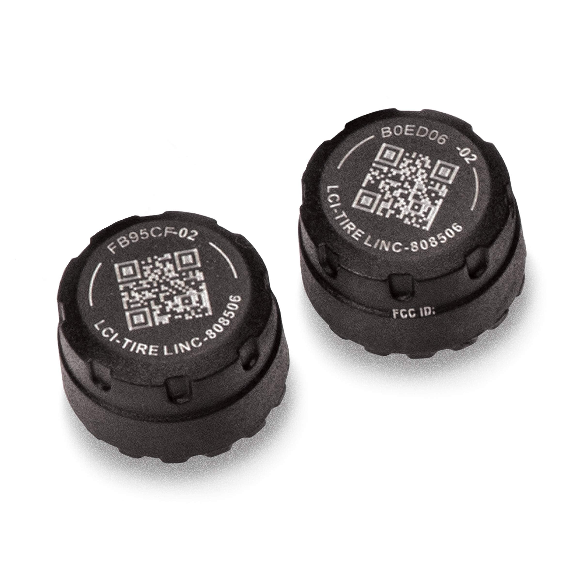 Lippert Components Tire Sensors LINC (2 Pack) for RVs, 5th Wheels, Motorhomes, Tow Vehicles, Easy DIY Installation on Valve Stem, OneControl App Compatible - 2020106299
