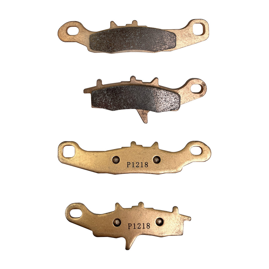 Demon Front Left Powersports Sintered Brake Pads for Kawasaki Prairie/Brute Force/KFX 450, Sintered Metallic Material Better Grip, Reduced Brake Fade, Longer Life (See Fitment Details in Description)