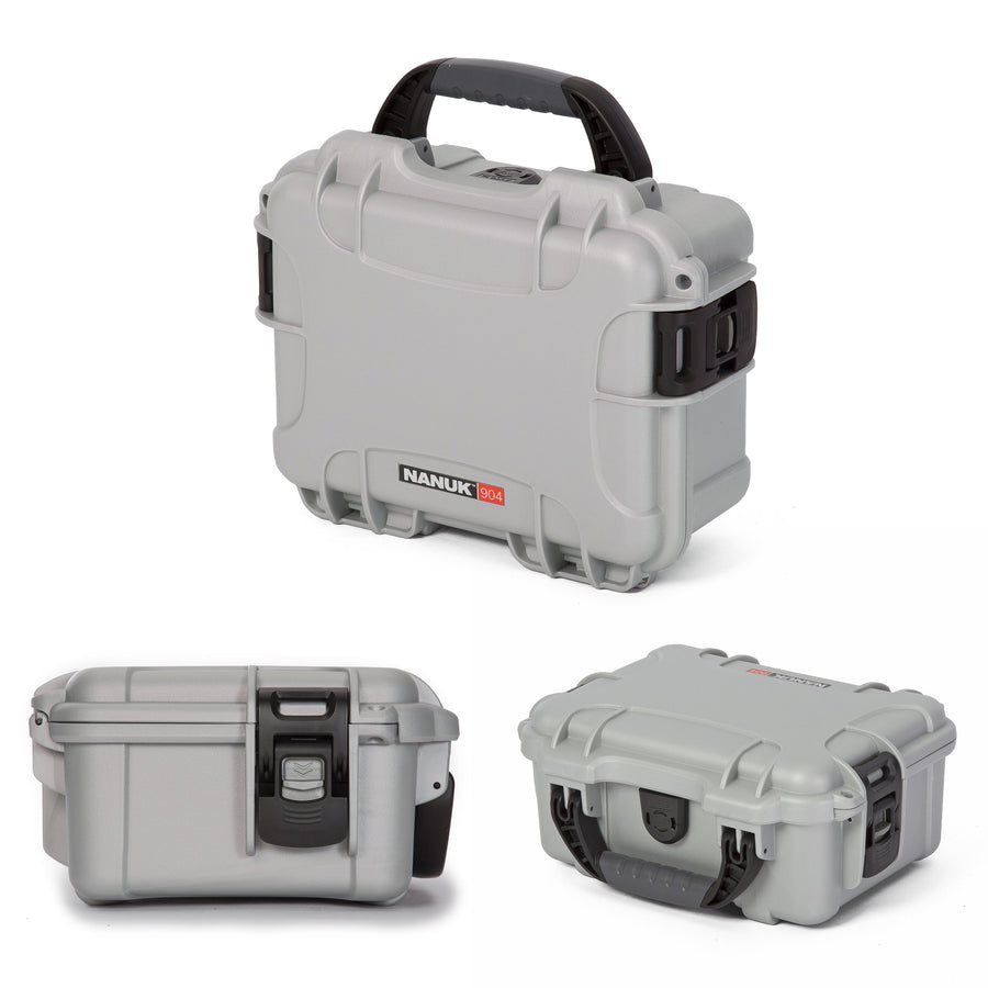 Waterproof Nanuk 904 Hard Case Empty - Silver