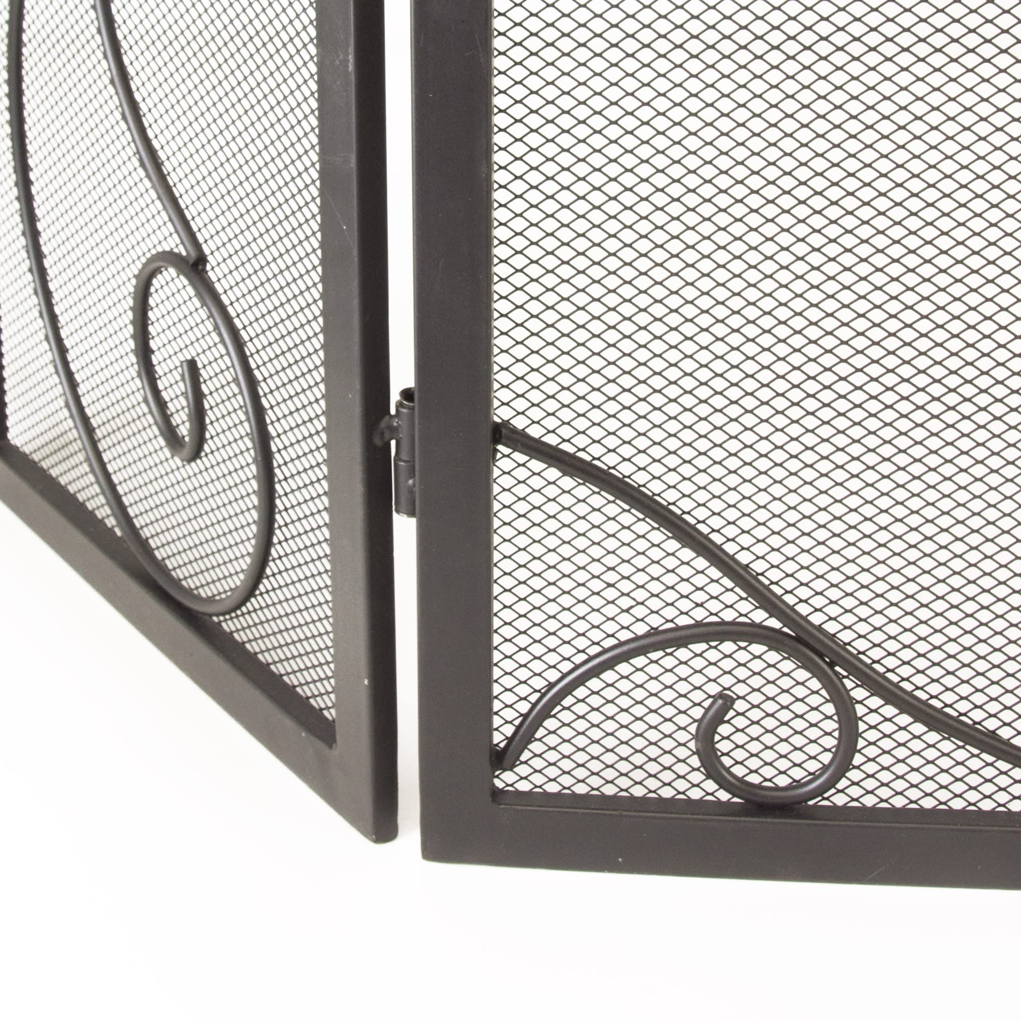 Scroll Iris Fireplace Screen