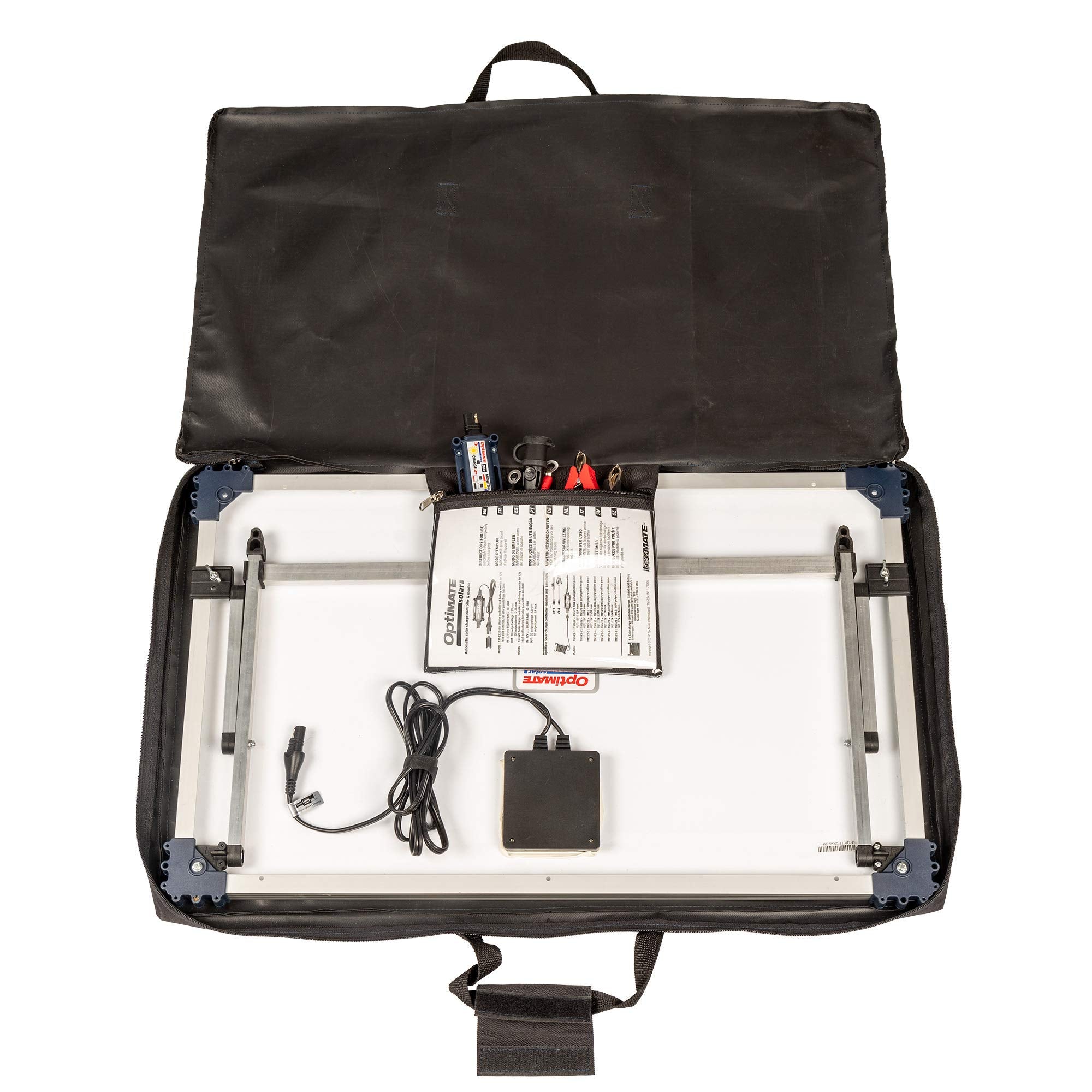 Optimate Duo Solar 40W Travel kit, TM522-D4TK, 6-Step 12V / 12.8V 3.3A Weatherproof Solar Battery Saving Charger & maintainer