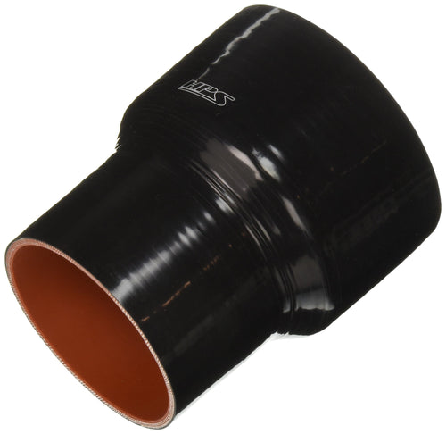 HPS Silicone HTSR-400-500-L6-BLK High Temperature 4-ply Reinforced Reducer Coupler Hose, 30 PSI Maximum Pressure, 6" Length, 4" > 5" ID, Black
