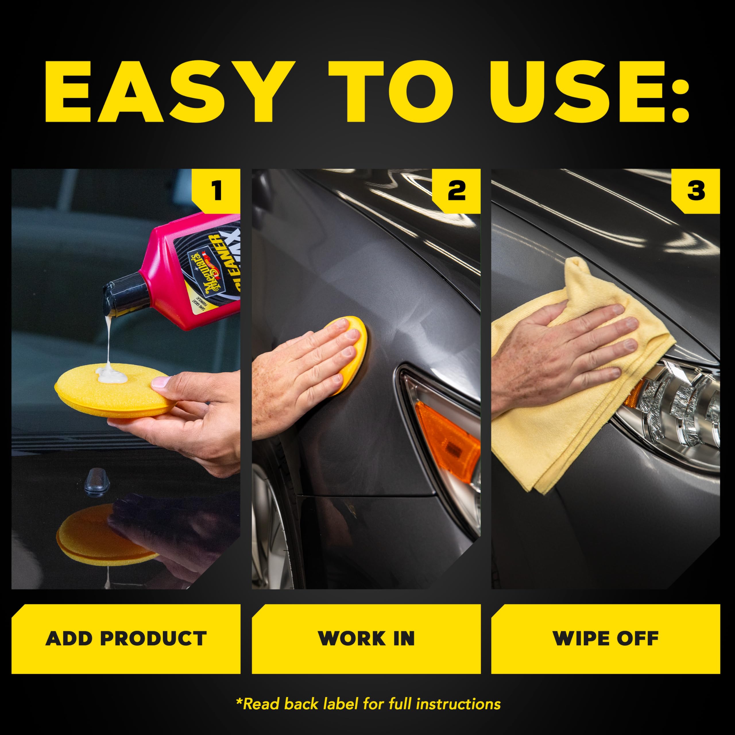 Meguiar's Liquid Cleaner Wax - Car Wax, Cleans, Polishes and Protects Your Vehicle - Easy to Use, Long-lasting Shine - 16 Oz