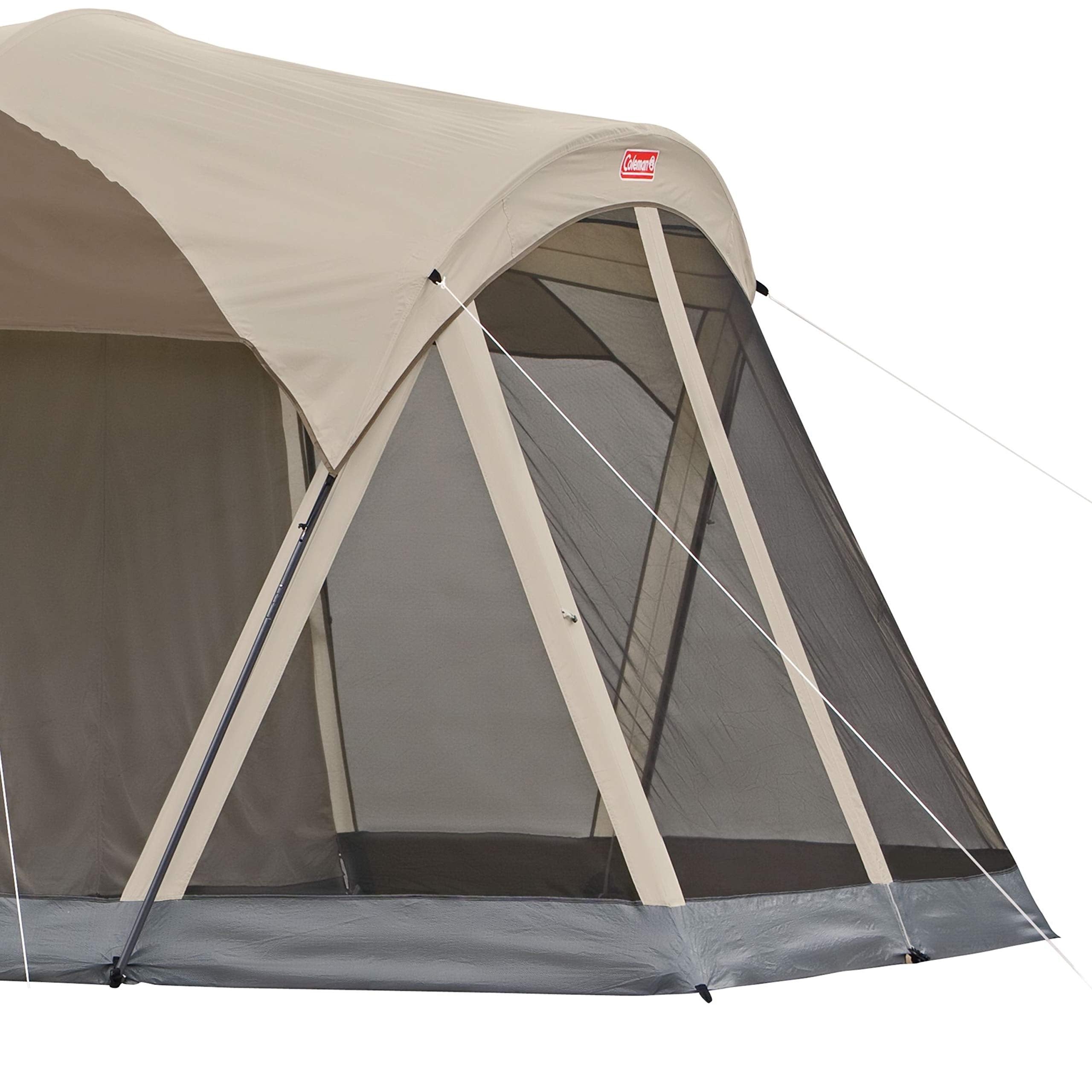 WeatherMaster Coleman 6-Person Camping Tent with Screened Porch, Weatherproof Tent with Screen Room, Rainfly & Carry Bag Included