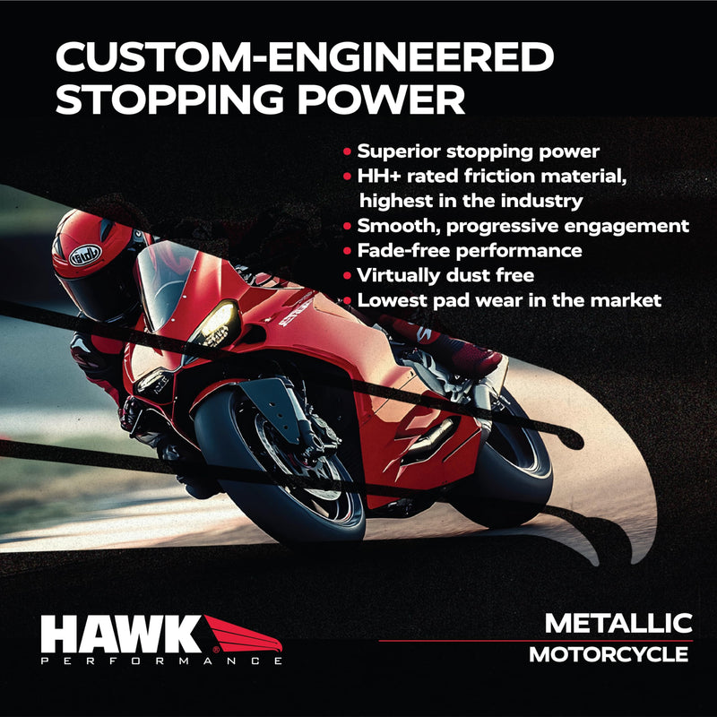 Motorcycle Hawk Performance HMC5002 Metallic