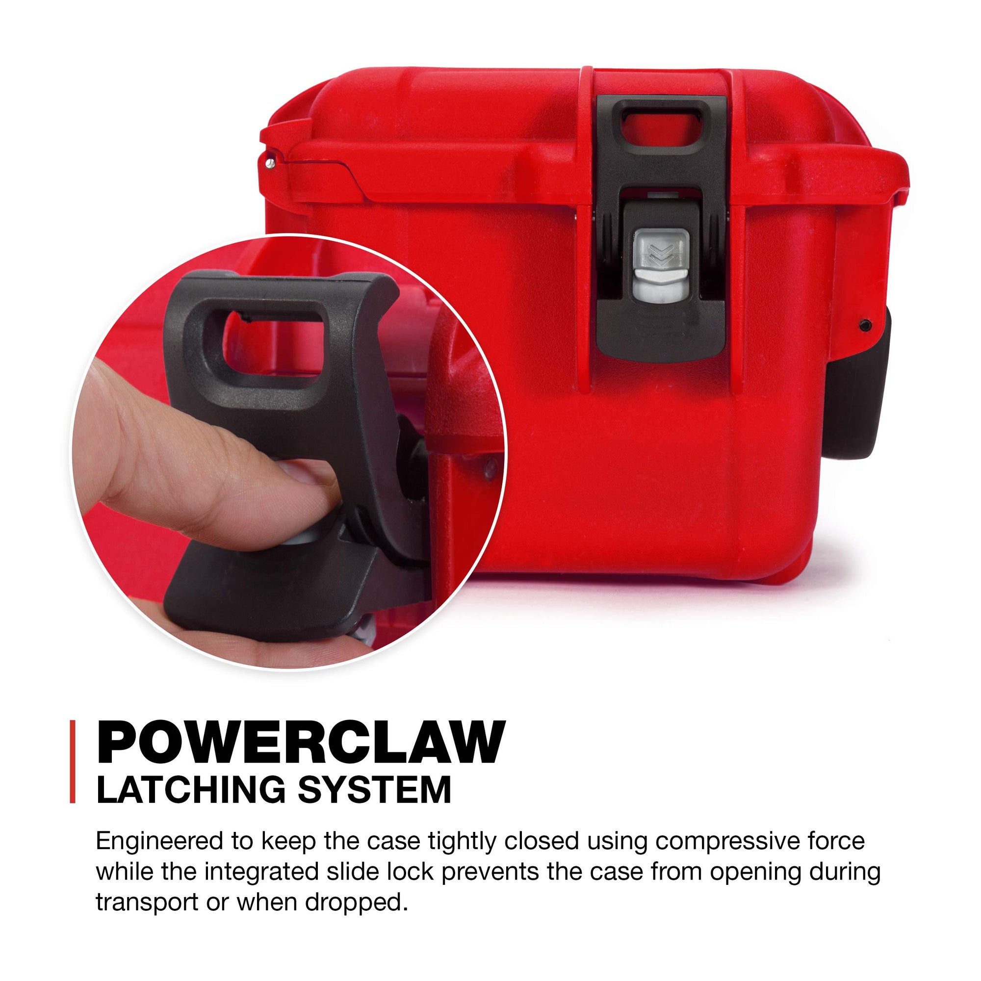 Waterproof Nanuk Hard Case 908 with Foam Insert - Red