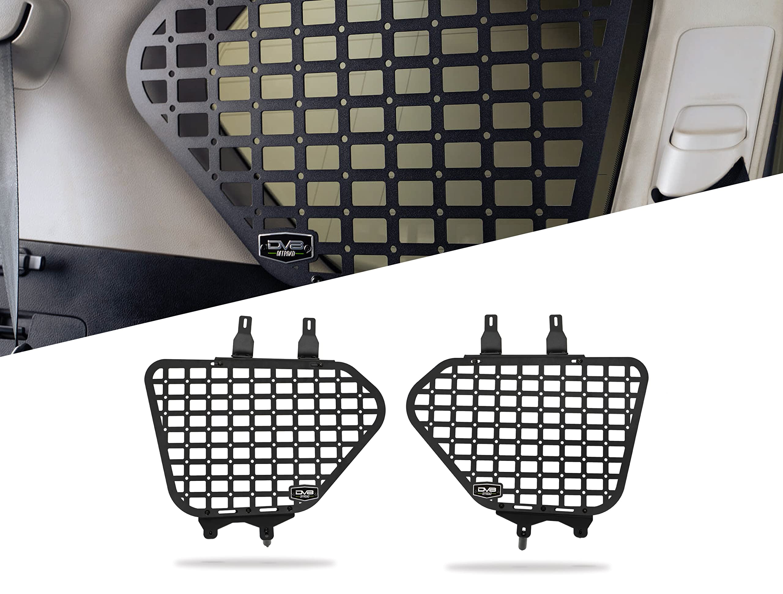 Rear Window Molle Panels DV8 Offroad for 2010-2023 Lexus GX 460 | Simple Bolt-On | Perfect for Molle Pouches, Tools, Recovery Supplies, & Other Gear | Driver & Passenger Side Pair