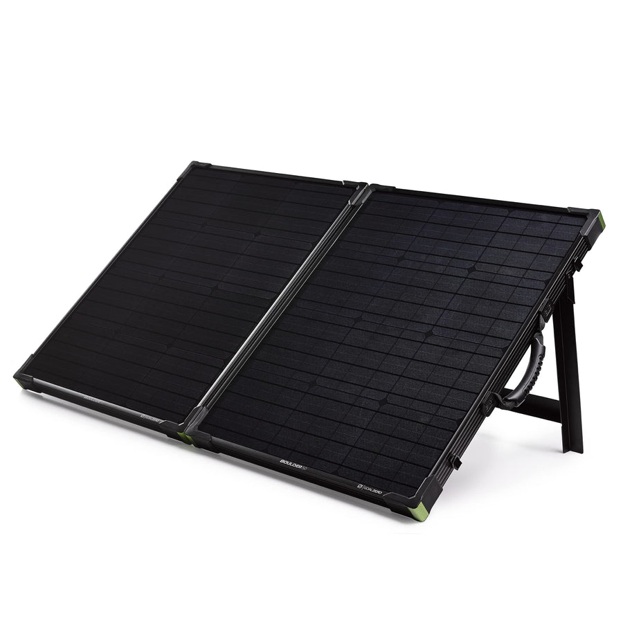 Goal Zero Boulder 100 Briefcase Solar-Panel Charging Kit, 12-Volt Battery Charger, Portable Kit with 10-Amp Charge Controller, Flexible Solar-Panel Pair, and Customizable Connections