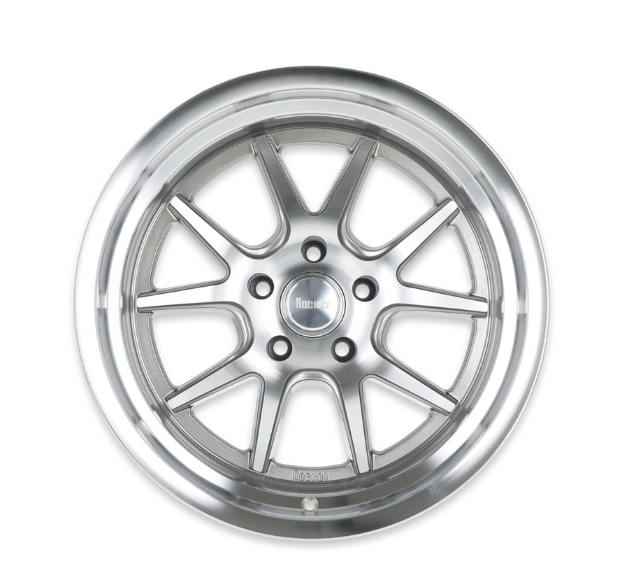 TTR19-896155 Rocket Racing Wheels 18x9 Attack Machined 5x4.75 5.5 bs
